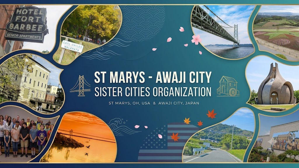 St Marys - Awaji City Sister Cities Organization Banner